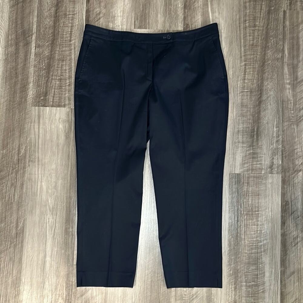 Faconnable Split Hem Crop Slacks - 16